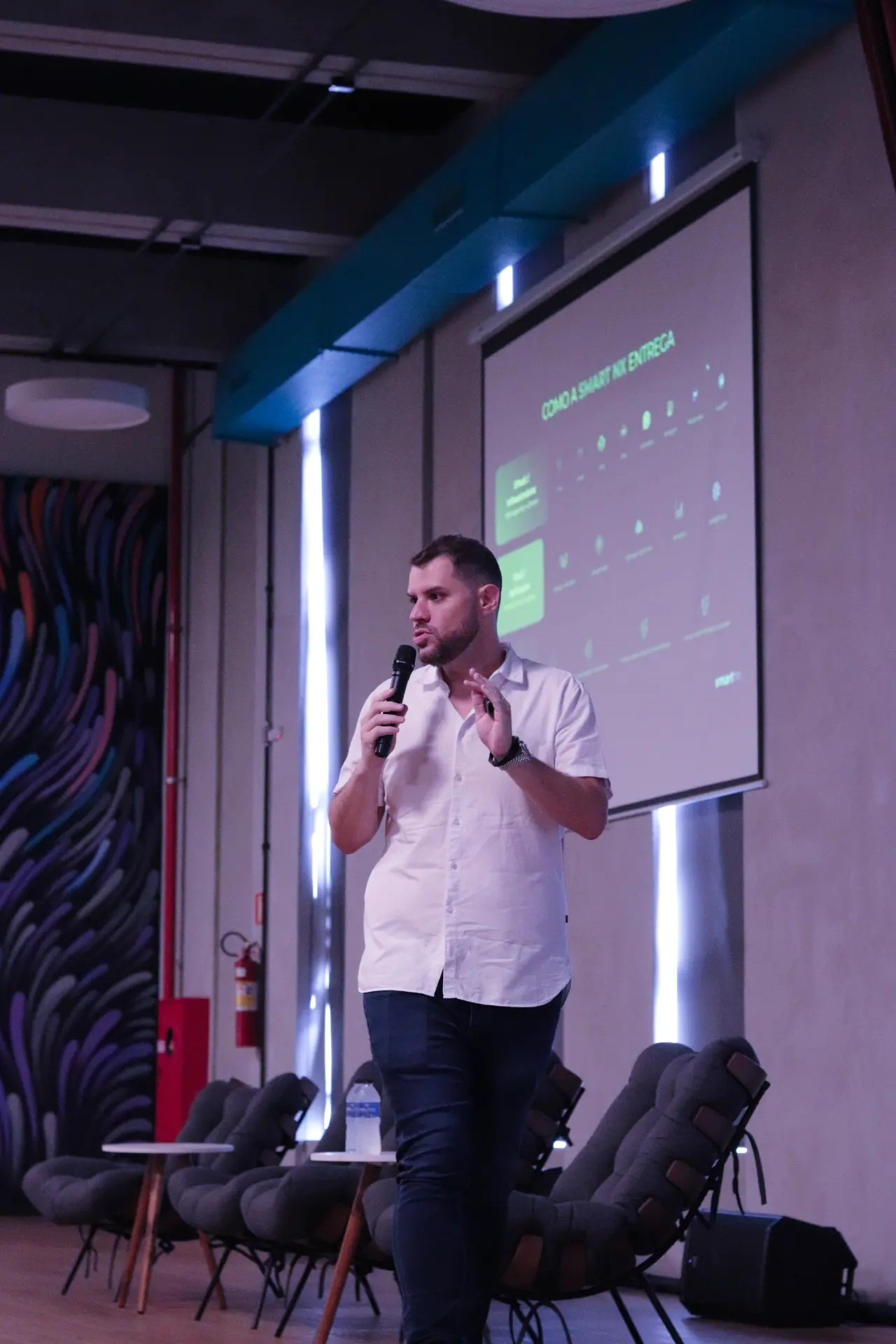 Apresentação da Smart NX durante evento